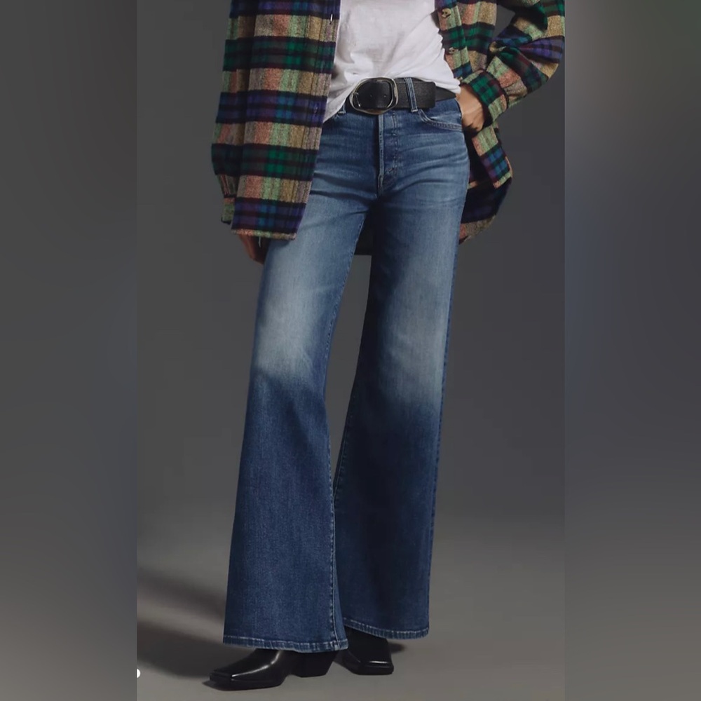 MOTHER Blue Flare & Wide Leg Jeans